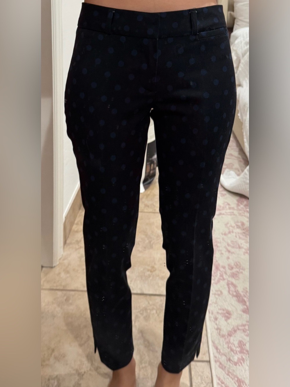 Banana Republic Black Polka Dot Skinny Jeans